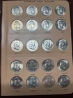 Complete BU Franklin half dollar set w/ most proofs, 46 coins, 17 ounces ASW