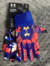 Under Armour UA F9 NITRO Glue Grip LIMITED EDITION Football Gloves Men's Sz S