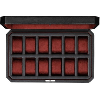ROTHWELL 12 Slot Leather Watch Box for Men - Luxury Case Display Jewelry Orga...
