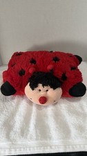 Pillow Pets PEE-WEES 11" Red Ladybug Foldable Plush Stuffed Animal Pillow