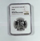 1964 PF66 NGC Proof Accent Hair Silver Kennedy First Year of Issue JFK Coin
