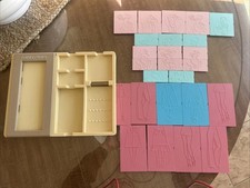 Vintage 1978 Tomy Fashion Plates Drawing Design Set 25 Plates