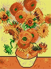 Orchidea Needlepoint Canvas Sunflowers
