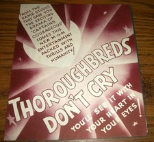 1937 Hollywood Movie Herald THOROUGHBREDS DONT CRY. Judy Garland, Mickey Rooney