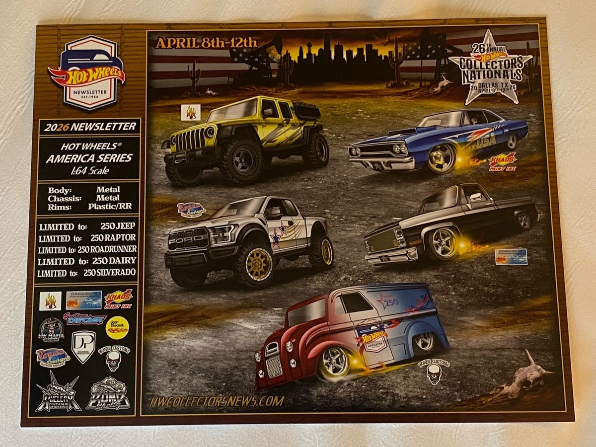 2026 Hot Wheels 26th Nationals Dallas, TX Convention Newsletter