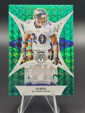 Ed Reed 2024 Panini Mosaic #EP-ER Ravens Epic Performers Mosaic Green HOF