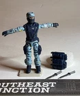 Vintage GI Joe Shockwave Action Figure 3.75”Blue Action Figure & Accessories