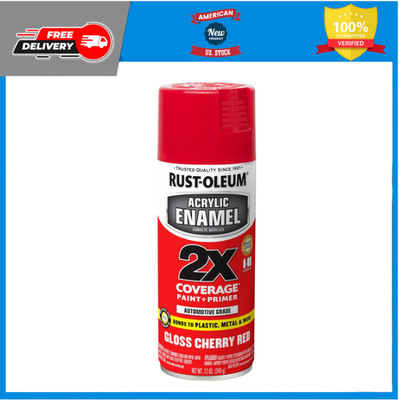 Rust-Oleum 2X Automotive Acrylic Enamel Gloss Cherry Red, 12 Ounce 27190