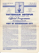 Tottenham v Birmingham City 1960/1961 - Spurs Double season!
