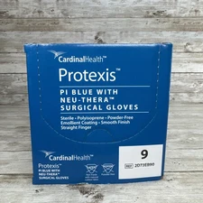 Protexis PI Blue w/Neu-Thera Surgical Gloves Cardinal Health, Size: 9 Exp: 6/27