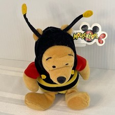 Walt Disney Winnie the Pooh Bumble Bee 8 inch Mini Bean Bag Plush NWT