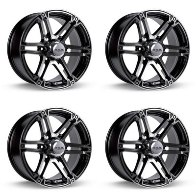 Set of 4 17'' Black Machined Alloy Wheels Rims for Chevrolet Truck 6x139.7 YST1 4