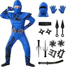 Spooktacular Creations Kids Halloween Ninja Costume, Ninja Costume for Boys, Tee