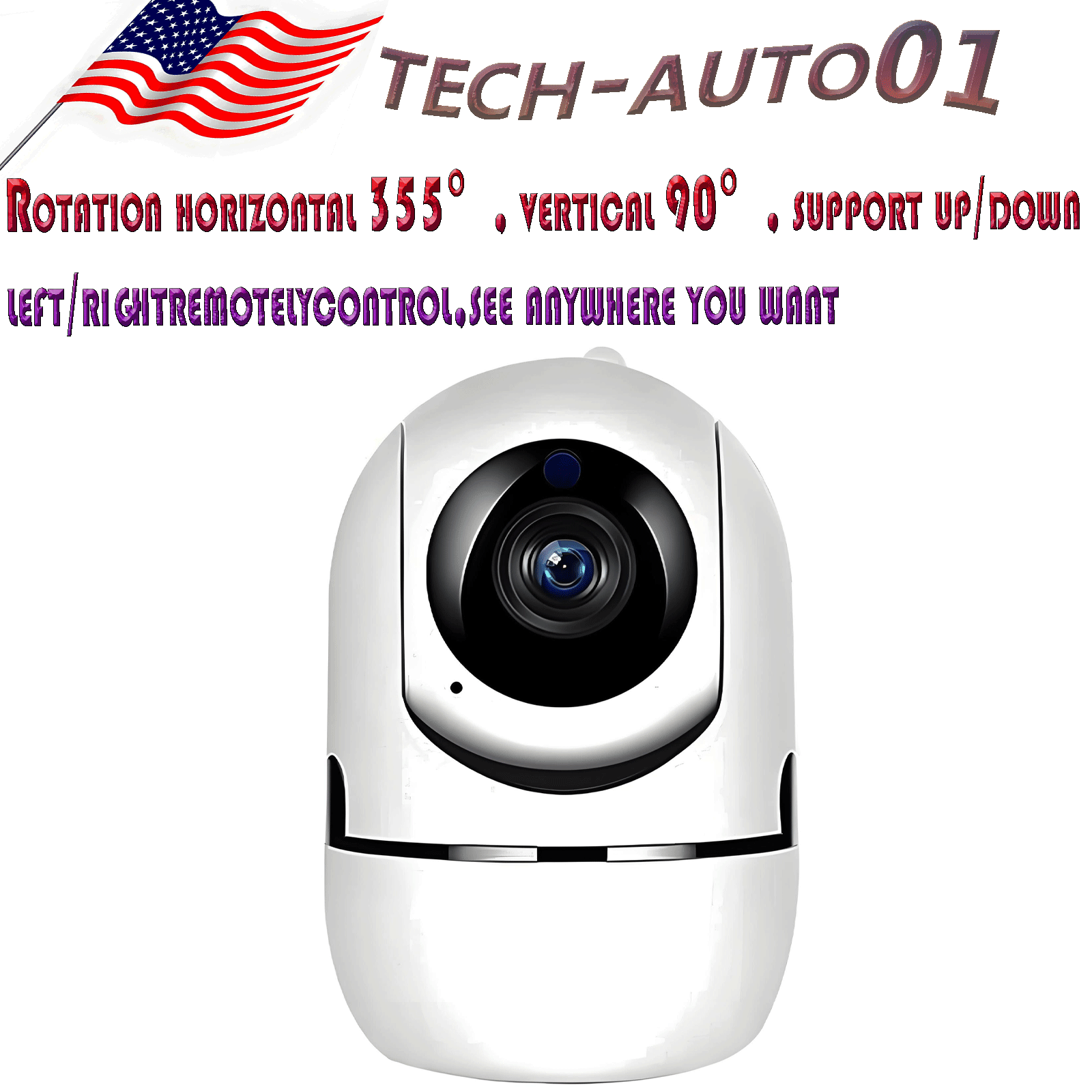 NEW Wireless IP Camera Indoor Home Smart Wifi Baby Monitor Pet + 32GB 1080P