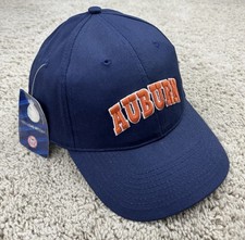 Auburn Tigers Hat Men’s Strapback Blue/Orange NCAA 3D Logo War Eagle Cap NWT
