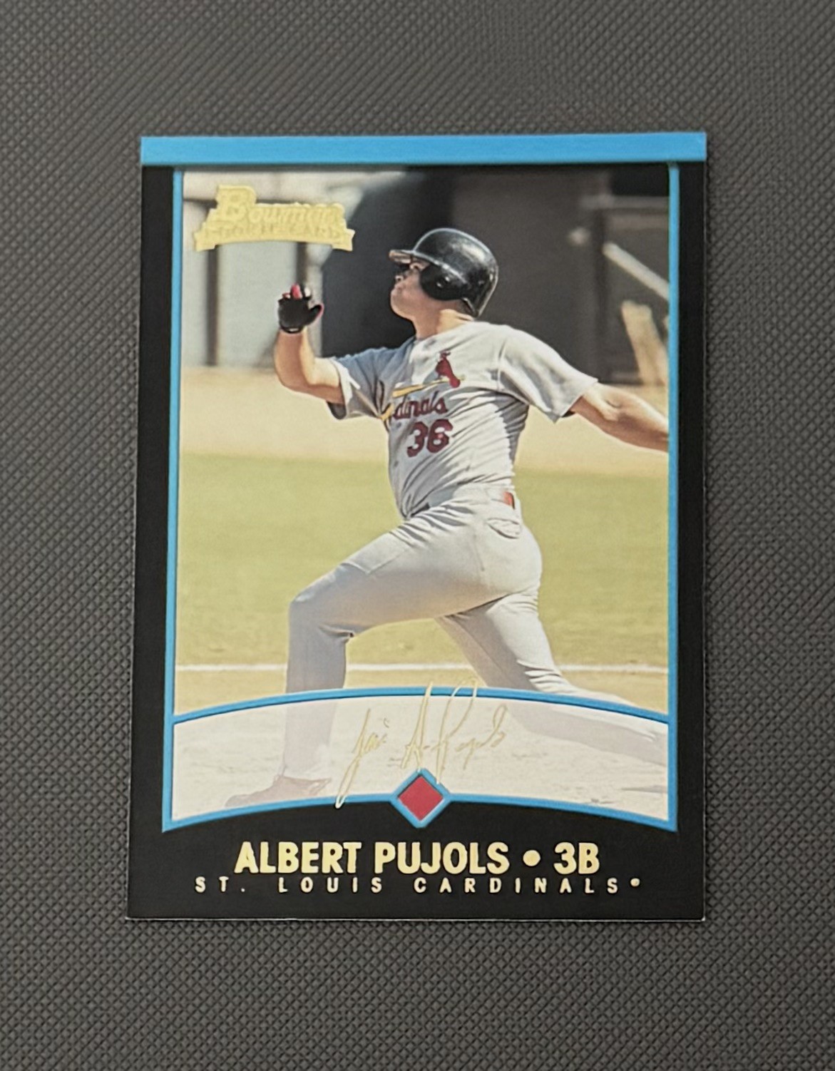 2001 Bowman GOLD #264 Albert Pujols RC Rookie Card EX Gold Parallel