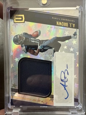 2019 Panini Unparalleled - Rookie Jersey Autographs A.J. Brown #312 Astral /150