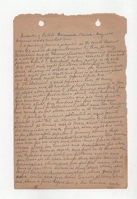  1884 New Orleans Estate Inventory Armande Heine 4th District St.Mary St. Andrew