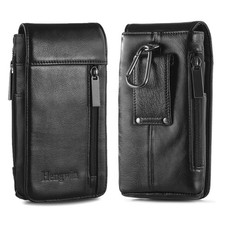 Hengwin Genuine Leather Cell Phone Holster Fits for iPhone 17 Pro Max 16 Pro ...