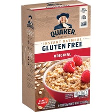 Quaker Gluten Free Instant Oatmeal Original Breakfast Cereal 10 Pack 1.23oz