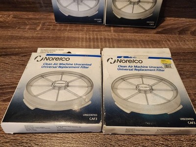 2 Norelco Clean Air Machine Unscented Universal Replacement Filter CAF3 