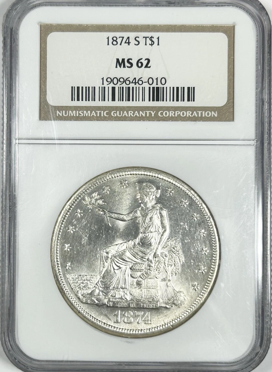 Silver NGC 1874 Year US Trade Dollars (1873-1885) for sale | eBay
