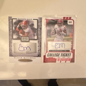 Elijah Mitchell 2021 SAGE/Panini Auto Rookie Lot 2 A105 #134