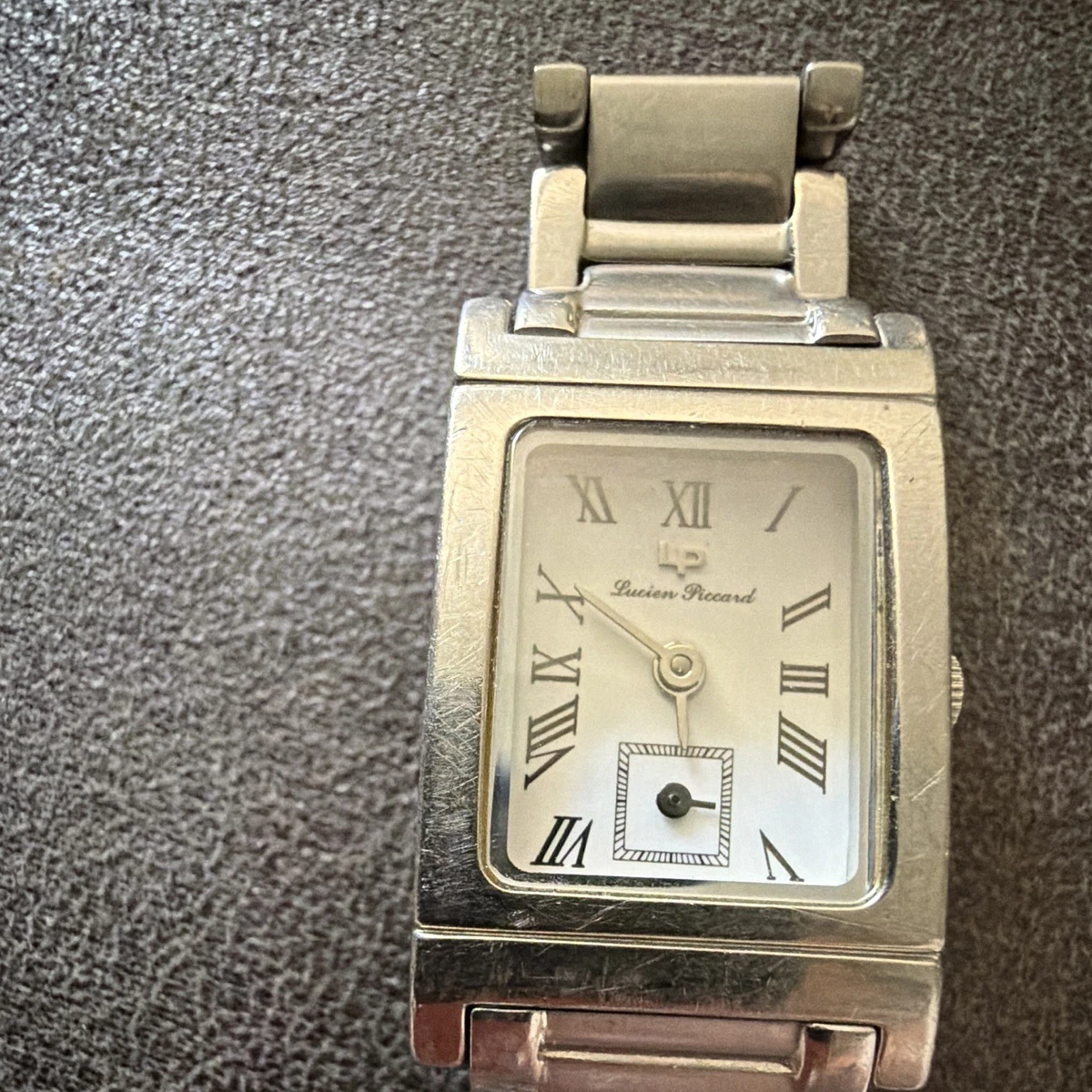 Lucien Piccard Mint Leather Strap Crystal-Trim Rectangular Ladies Watch LADIES LUCIEN PICCARD Dufonte Watch Ladies Swiss Quartz  main image 2