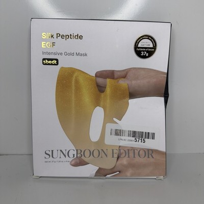 SUNGBOON EDITOR Silk Peptide EGF Intensive Gold Mask 37g x 4 Sheets K-Beauty
