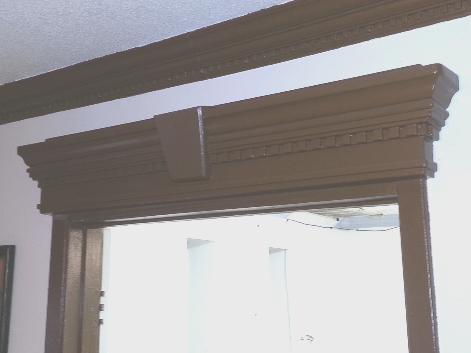 Henta Keystone Door Window Wall Pediment Moulding DIY ABS Paintable ...