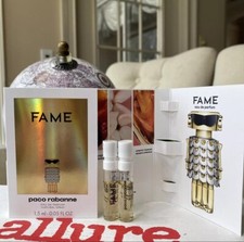 2 Paco Rabanne Fame Eau de Parfum Sampler Perfume Spray 1.5 ml each Fresh