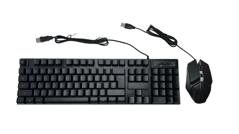 GADIHUA Backlit Mechanical Gaming Keyboard & Mouse Set Wired RGB LED Universal