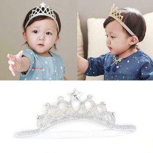 Princess Crown Headwear Headbands Bow Girls Toddler Baby Kids Hair Accessor L3U2