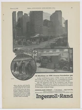 1930 Ingersoll Rand Ad: Fifth Avenue & 42nd St. New York City George Atwell Co.