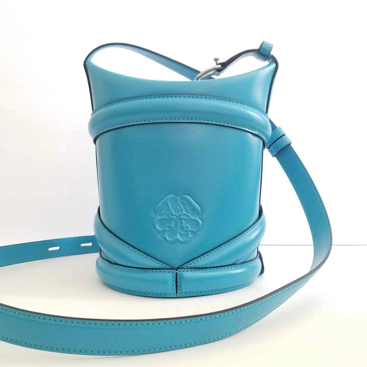 Alexander McQueen Leather Exterior Blue Bags & Handbags for Women