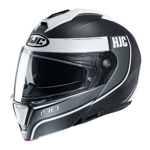 Casque Modulable HJC I90 – Noir Semi-plat, Taille XL, Neuf, Garantie Constructeur