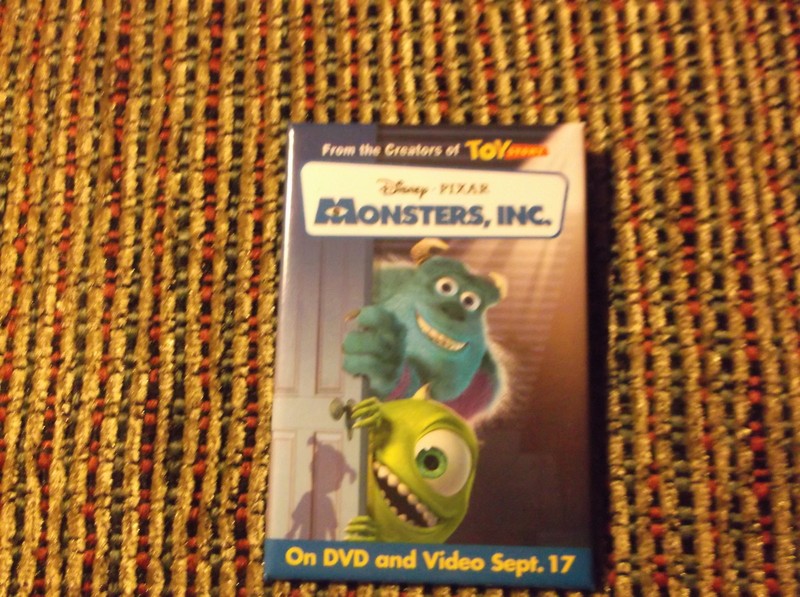 MONSTERS , INC. DISNEY PROMOTIONAL MOVIE PIN DISNEY'S PIXAR   2 x 3 inches