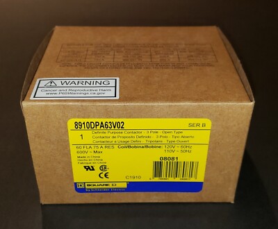 NEW SCHNEIDER ELECTRIC 8910DPA63V02