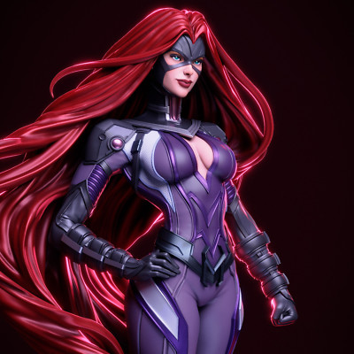 Medusa, Queen of Inhumans, Marvel, Comic, Figur, 3D Druck, Statue, UNBEMALT