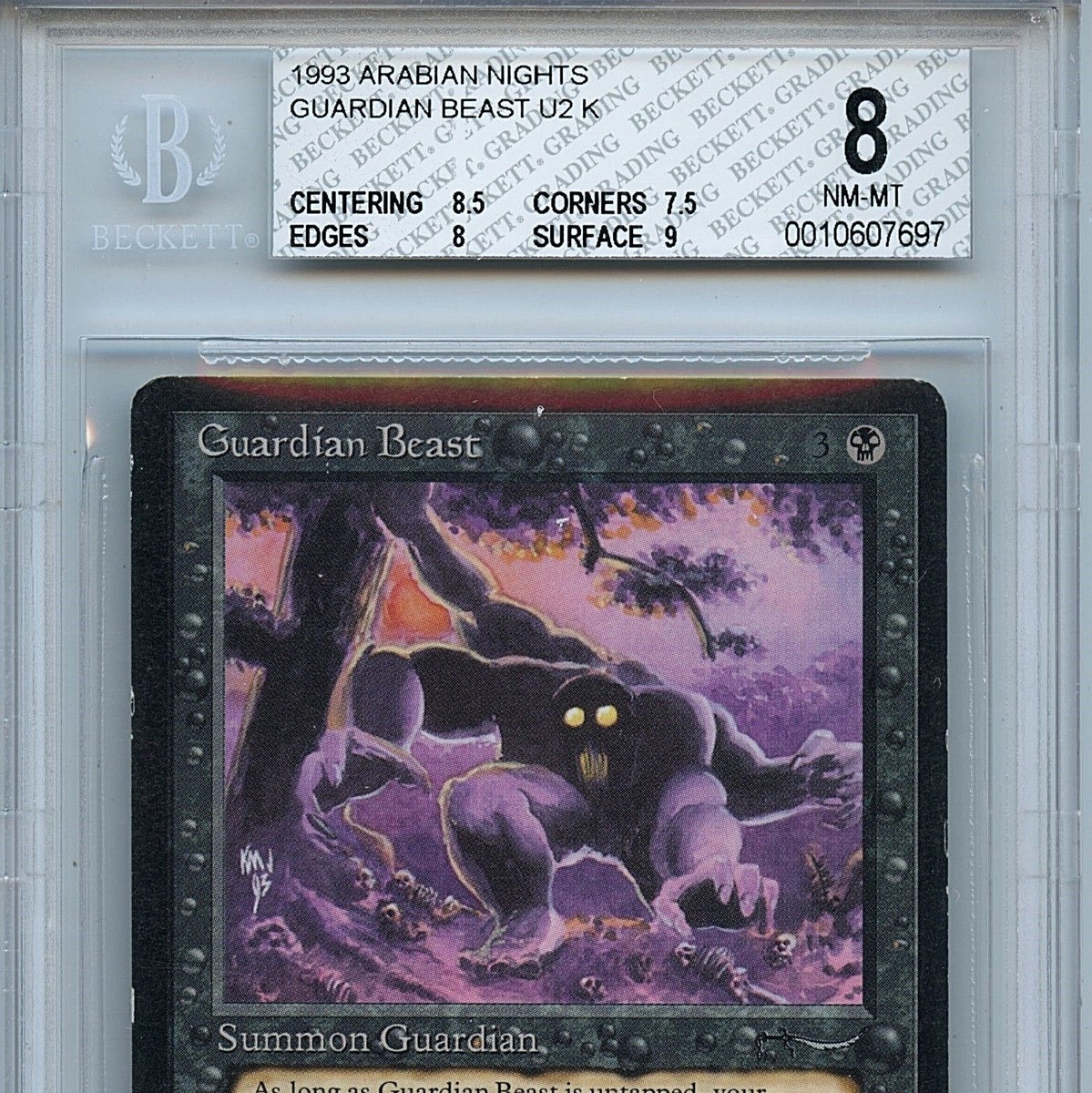 MTG Arabian Nights Guardian Beast BGS 8.0 NM-MT Magic Card WOTC