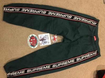 Supreme Logo Jogger Pants Discount Sale 