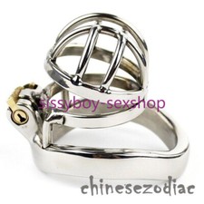 Newest Stainless Steel Male Chastity Device Short Cage Men Metal Locking Device
