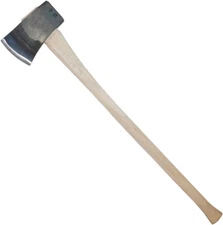 Single Bit Faller'S Axe - 5 Lbs Splitting Axe with 36" Straight Wooden Handle &
