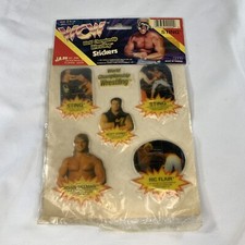 VTG 90s WCW World Championship Wrestling Stickers Sting 6 Pack Ja-Ru SEALED BNIB