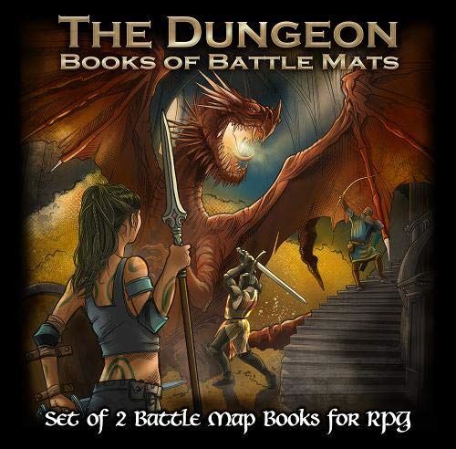 THE DUNGEON BOOKS OF BATTLE MATS (2 BOOK SET) - Picture 1 of 1