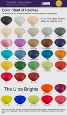 World's Best Eye Patch LASTS FOR YEARS [replaceable elastic] 35 colors, 3 sizes