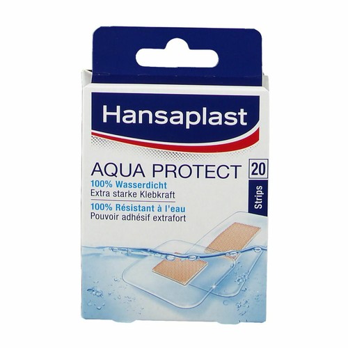 Hansaplast Band Aid Strips Aqua Protect Waterproof 20pcs from Germany