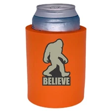 Bigfoot Believe Thick Foam "Old School" Style Can Coolies
