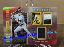 2020 Panini Absolute Tools of the Trade 3 Swatch Spectrum Red 15/49 Kevin Newman
