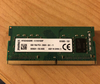 Lexar Barrette mémoire SODIMM 8Go DDR4 PC4-21300 (2666 Mhz) (Noir